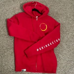 Heavy pruvit ketone zip up hoodie size medium fits more like a large